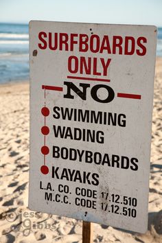 Sign surfboard only